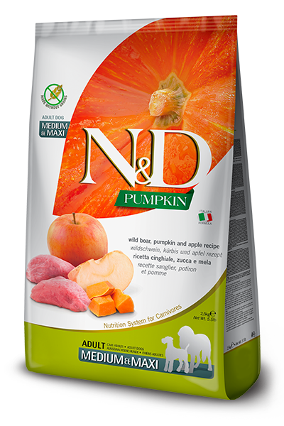 N&D Pumpkin Wild Boar and Apple Adult Medium/Maxi